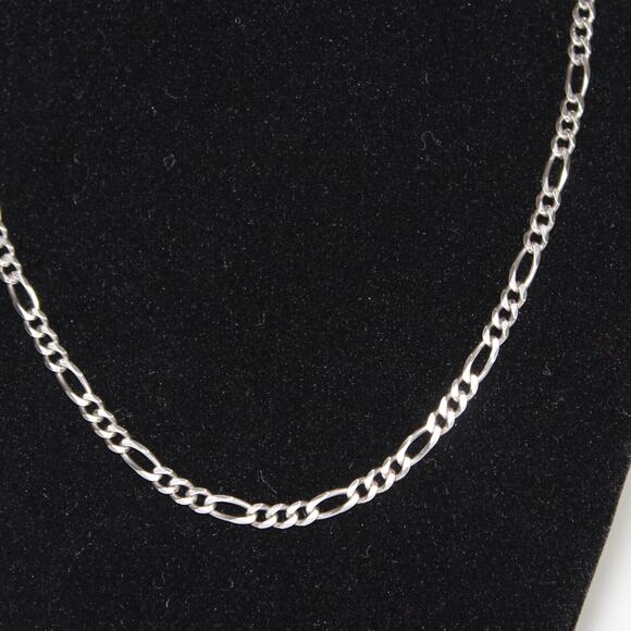 925 Sterling Silver Chain Necklace Made in Italy - Picture 4 of 8